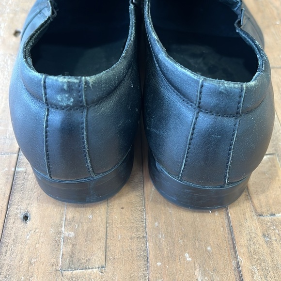 Alexander Hotto Men's Black Leather paisley etch Slip-On Shoes - Picture 7 of 12